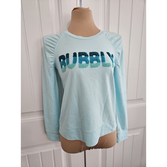 Lilly Pulitzer Bubbly Aquamarine Longsleeve Top Size XS NWT - Picture 1 of 8
